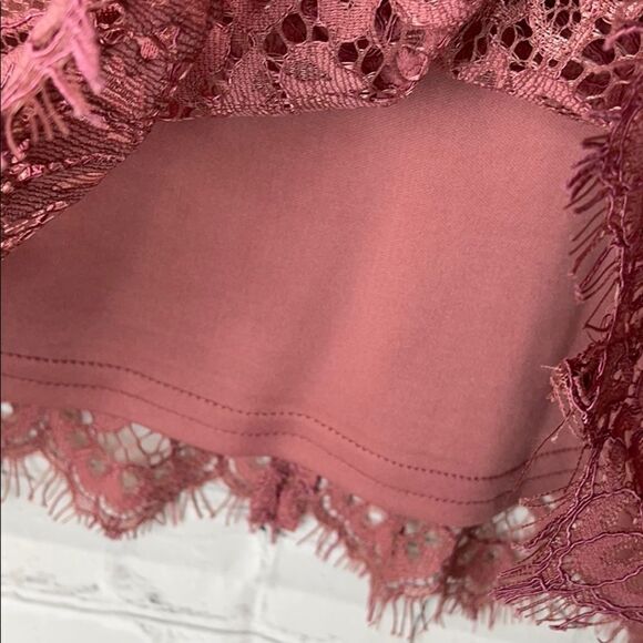 Nanette Lepore Pink Lace Blouse Size Large NWT - Picture 4 of 7